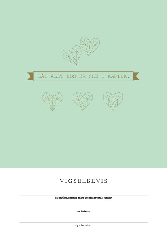 Product Image for Vigselbevis - låt allt hos er ske i kärlek - svenska kyrkan
