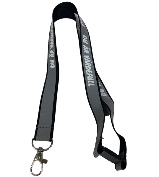 Product Image for Nyckelband - du är värdefull - reflex