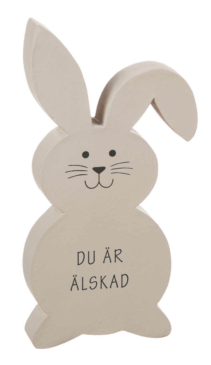 Product Image for Kanin i trä- du är älskad