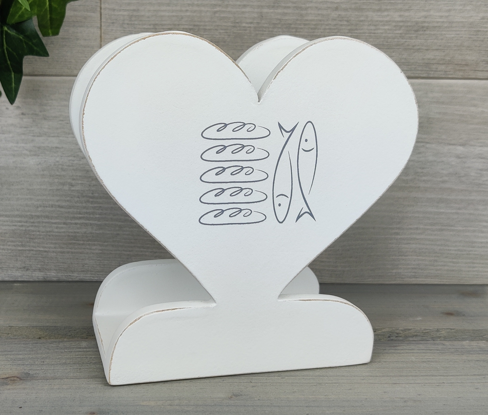 Product Image for Servettställ - hjärta - fem bröd och tvåfiskar