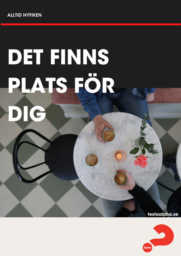 Product Image for Alpha - affisch - a3 - det finns plats för dig