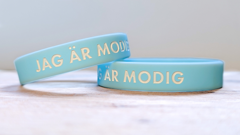 Product Image for Armband - silikon - barn - jag är modig