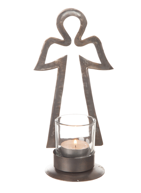 Product Image for Ljushållare - ängel i plåt
