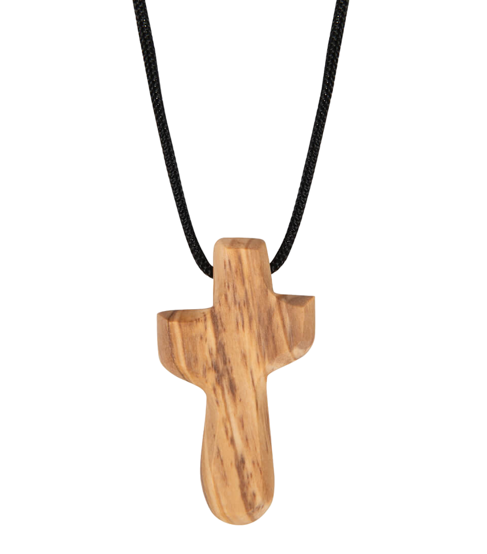 Product Image for Halssmycke – kors - olivträ