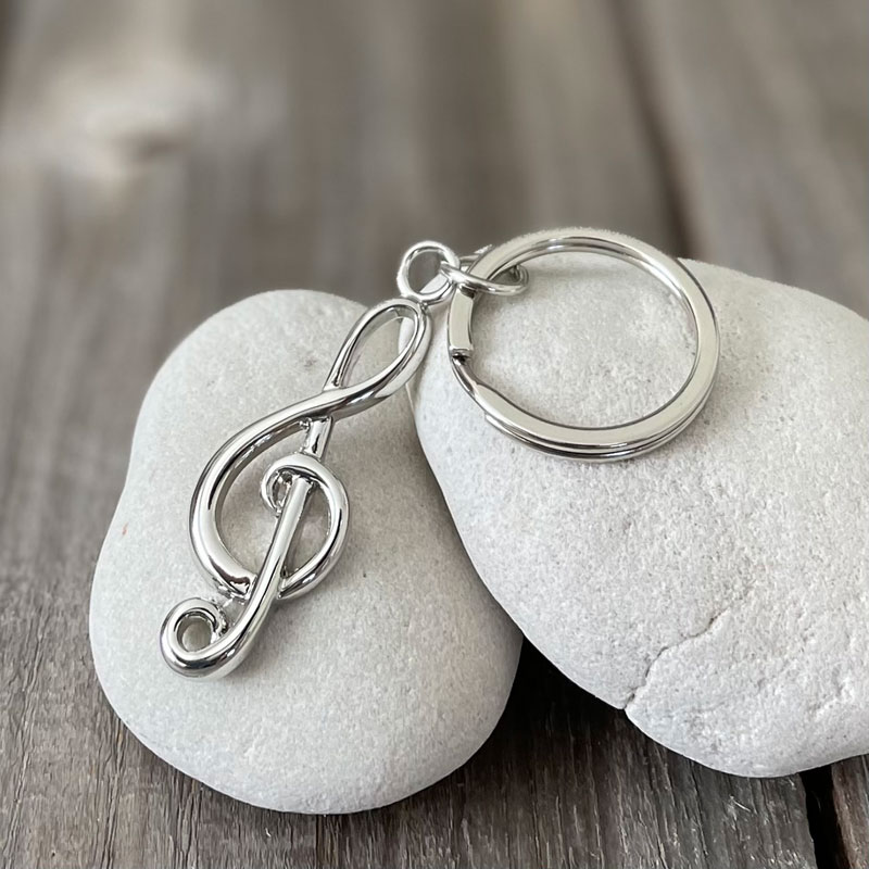 Product Image for Nyckelring - g-klav - metall