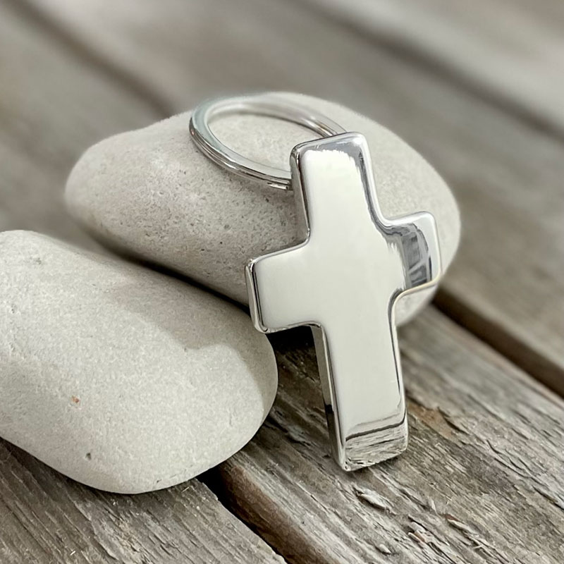 Product Image for Nyckelring - kors - metall