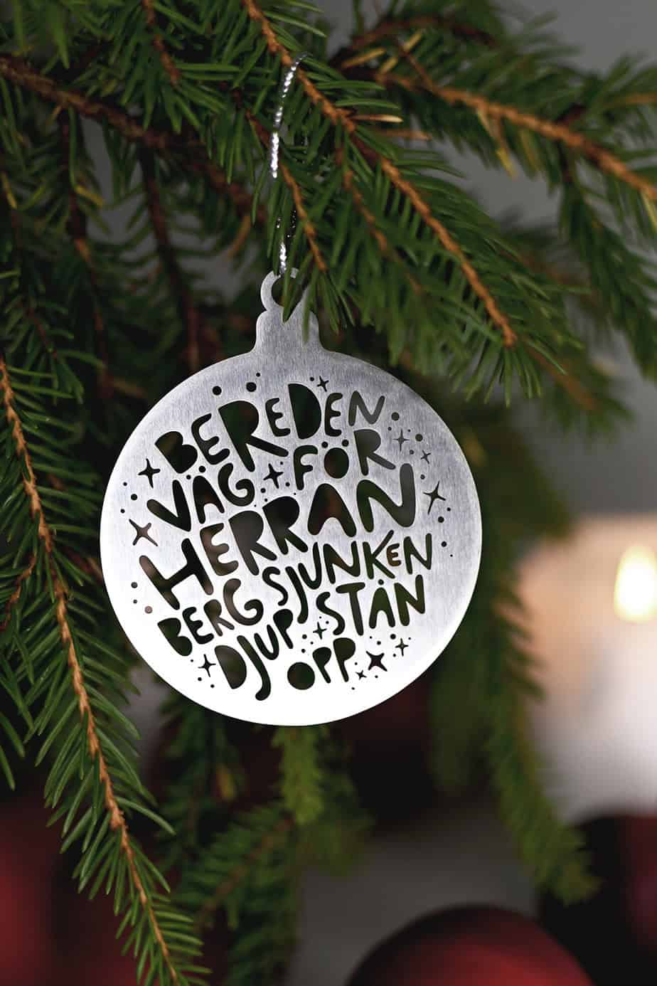 Product Image for Hängdekoration - bereden väg för herran - rostfritt stål