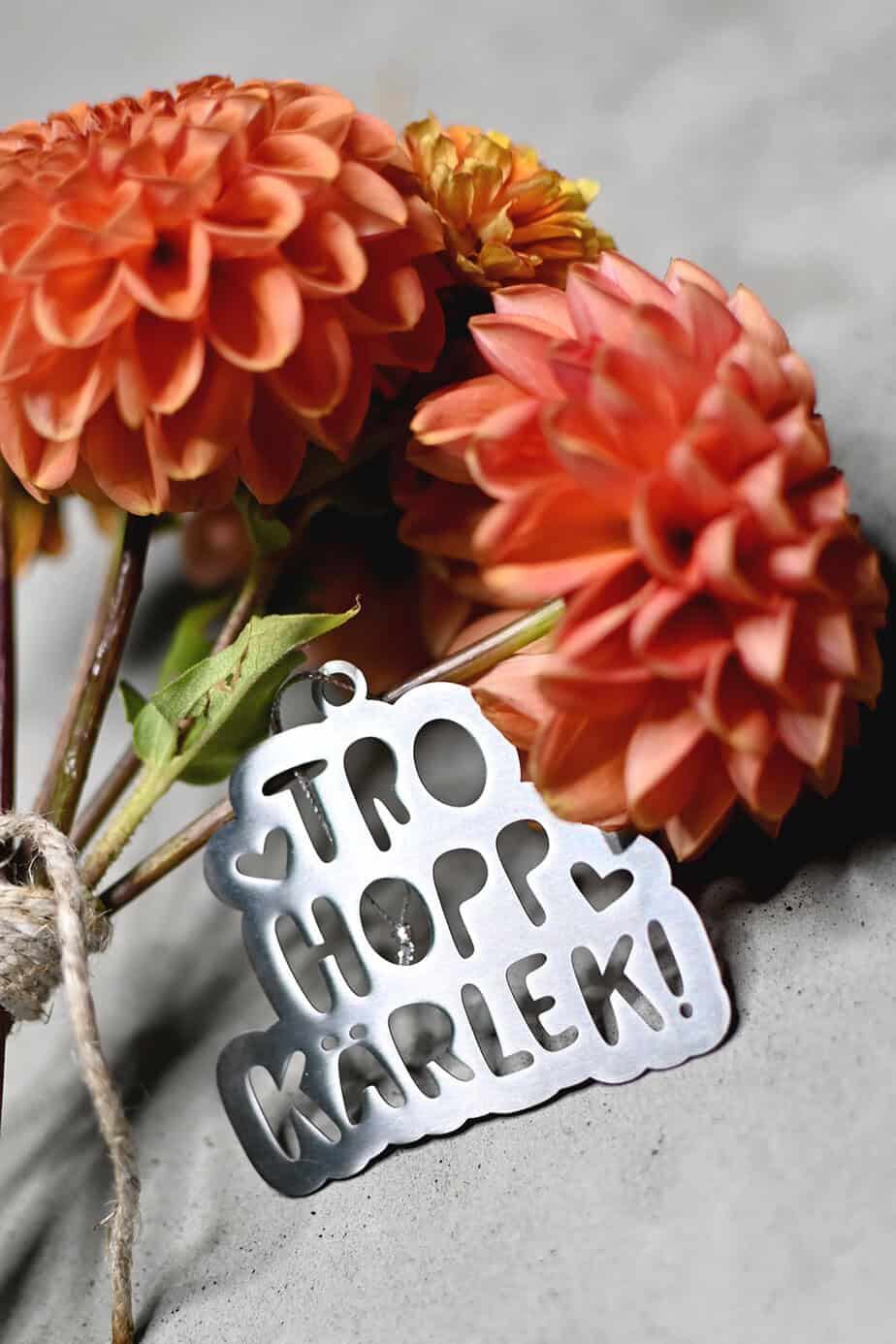 Product Image for Hängdekoration - tro,  hopp,  kärlek - rostfritt stål