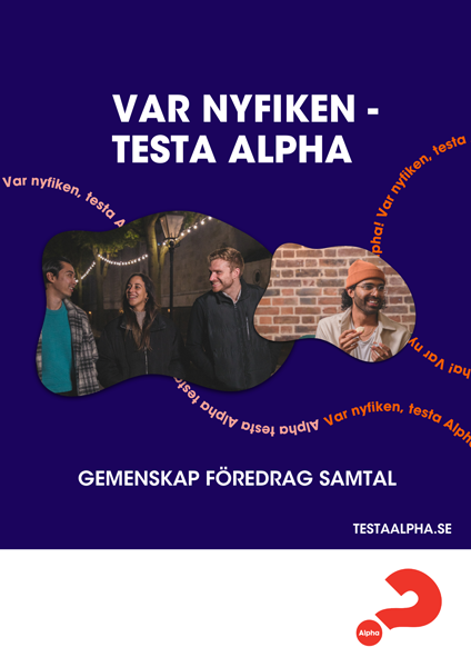 Product Image for Alpha - affisch - a3 - var nyfiken (föredrag) - testa alpha