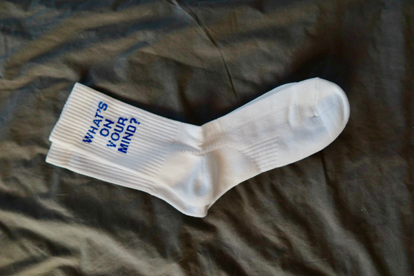 Product Image for Strumpor - unisex,  vita,  what's on your mind? - 36-39