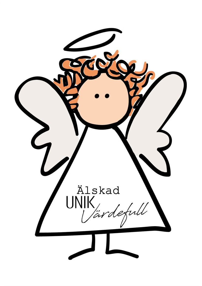 Product Image for Vykort - älskad,  unik,  värdefull