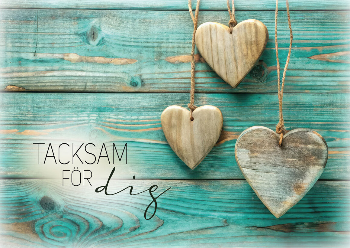 Product Image for Vykort - tacksam för dig