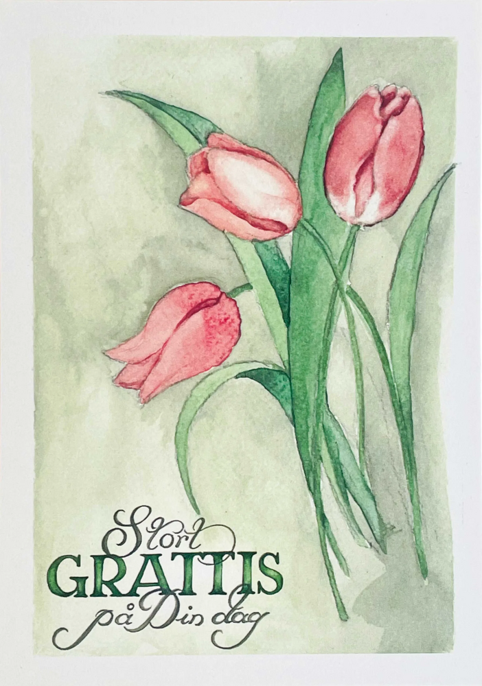 Product Image for Vykort - stort grattis pådin dag - tulpaner