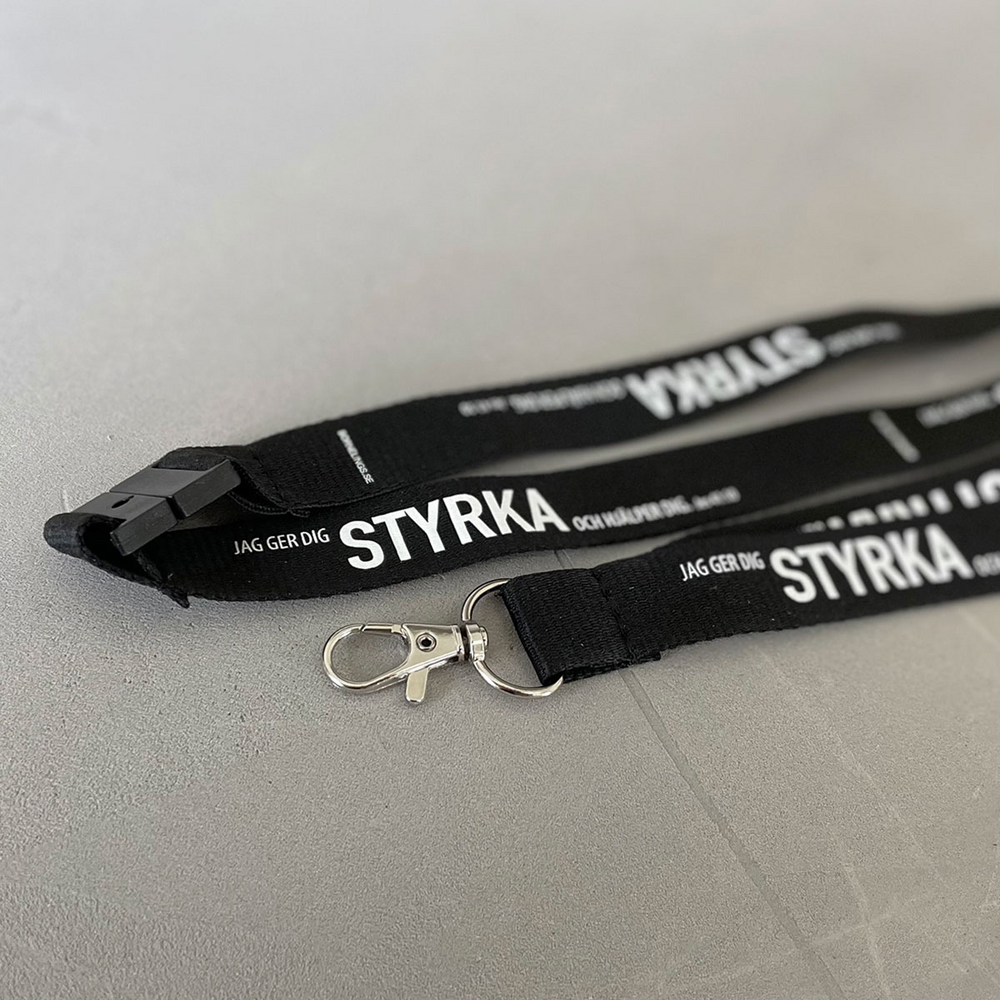 Product Image for Nyckelband – styrka,  svart