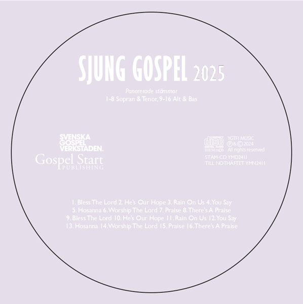 Product Image for Sjung gospel 2025 - stäm-CD