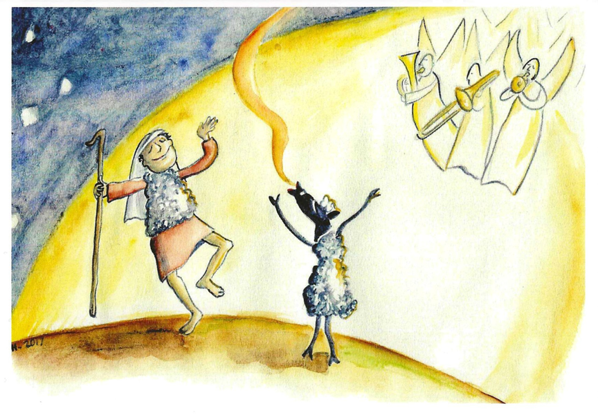 Product Image for Julkort - dansande herde