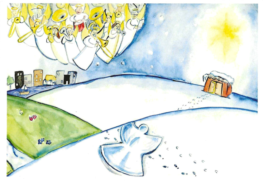 Product Image for Julkort - snöängel