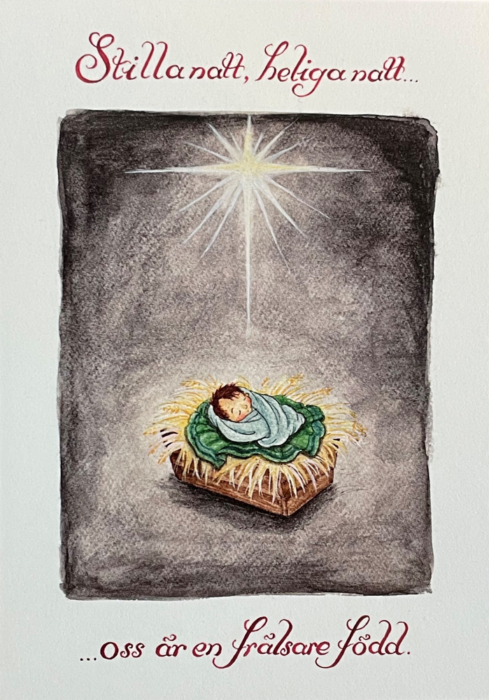 Product Image for Julkort – stilla natt - Jesusbarnet