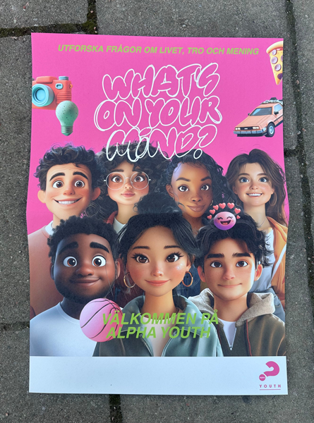 Product Image for Alpha youth - affisch - a3 - what's on your mind? - animerad - rosa