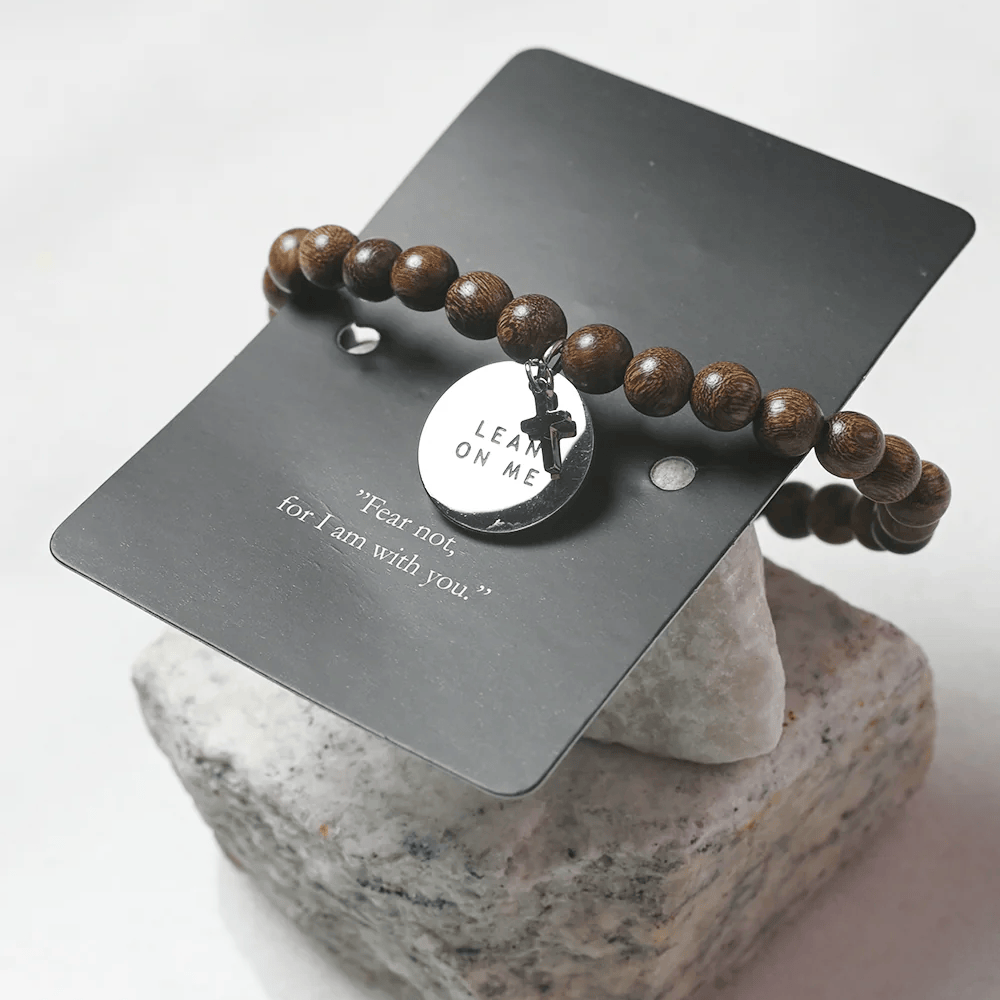 Product Image for Armband - träpärlor - lean on me