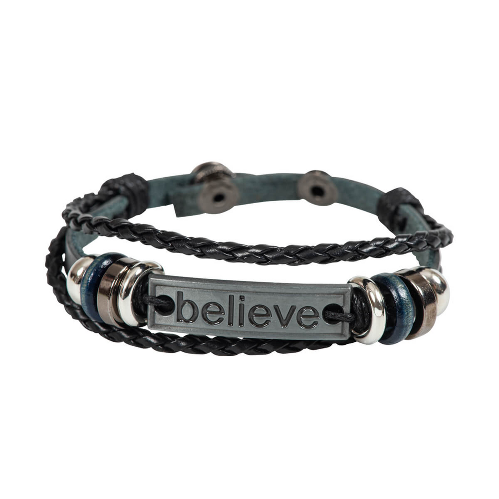 Product Image for Armband - läder - believe