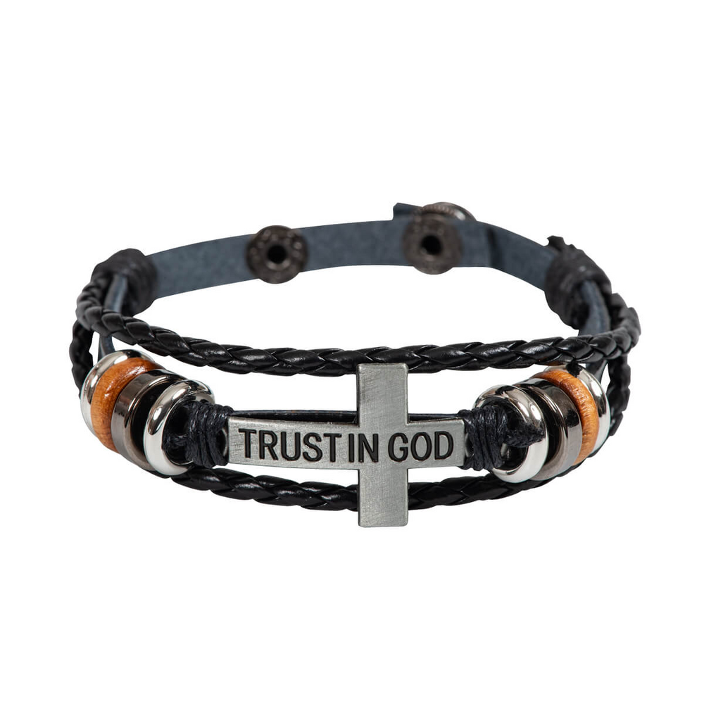 Product Image for Armband - läder - trust in god