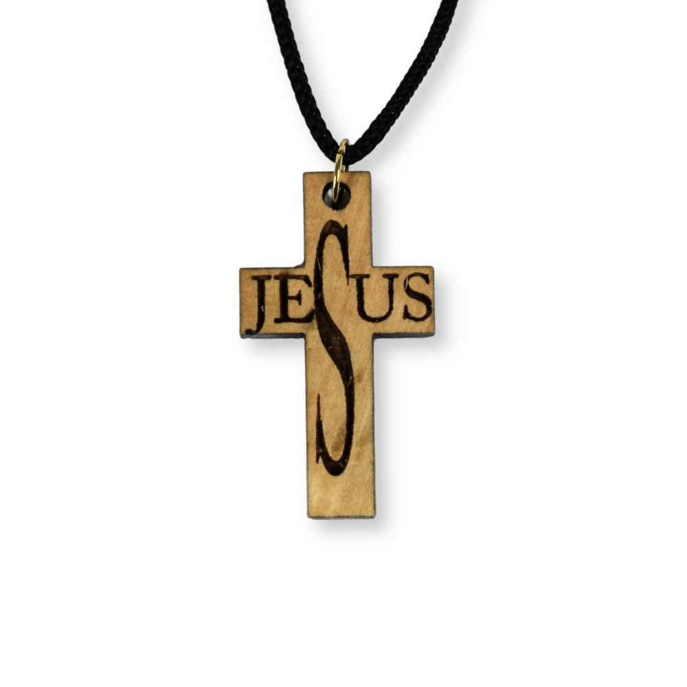 Product Image for Halsband – kors - Jesus - olivträ
