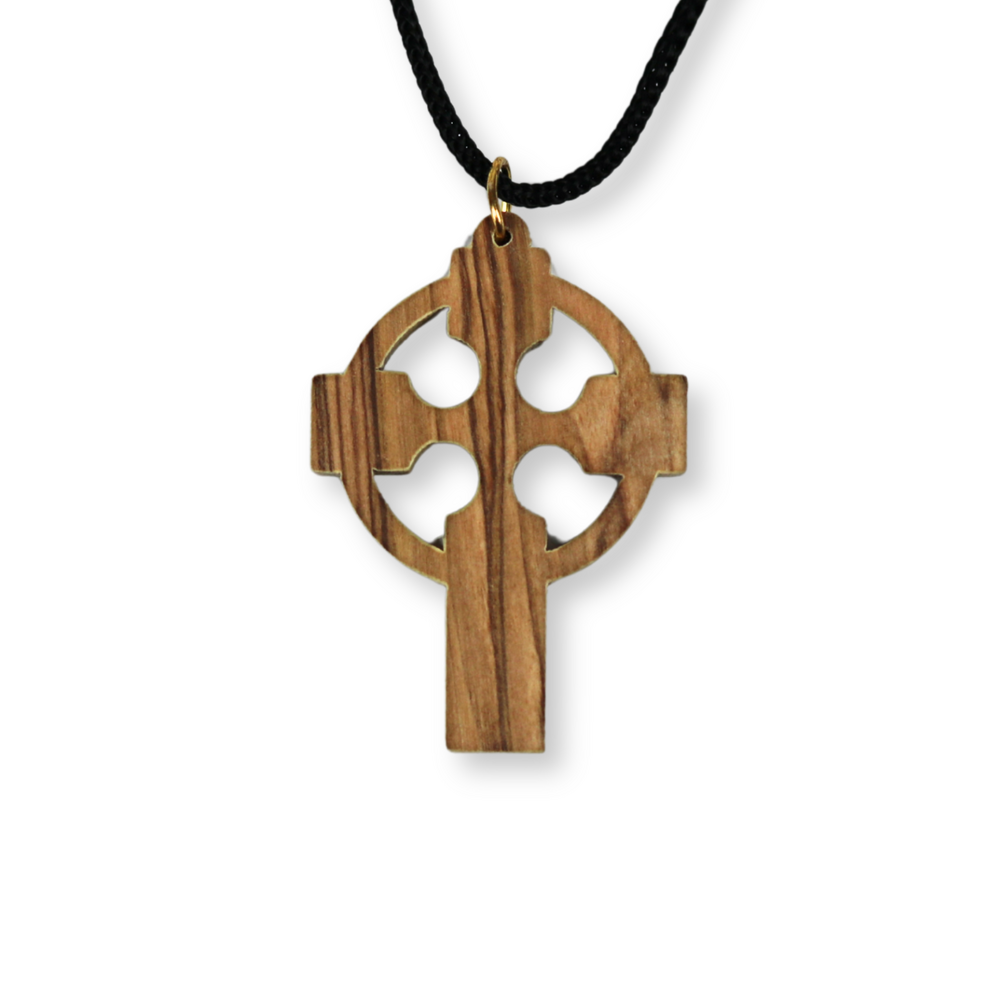 Product Image for Halsband – keltiskt kors - olivträ