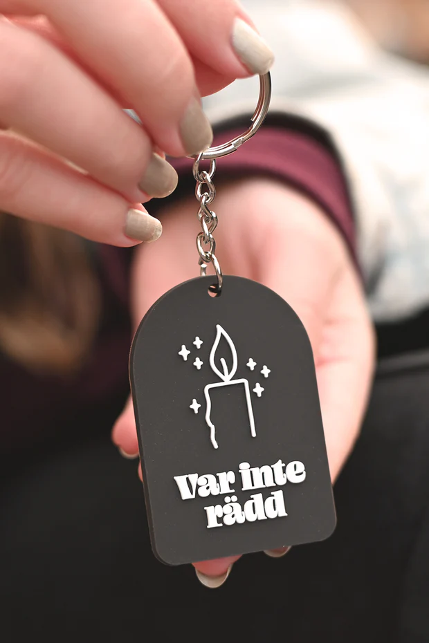 Product Image for Nyckelring i silikon: var inte rädd