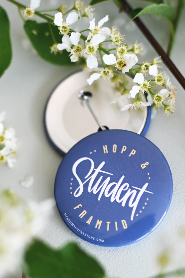 Product Image for Stor knapp: student / hopp & framtid