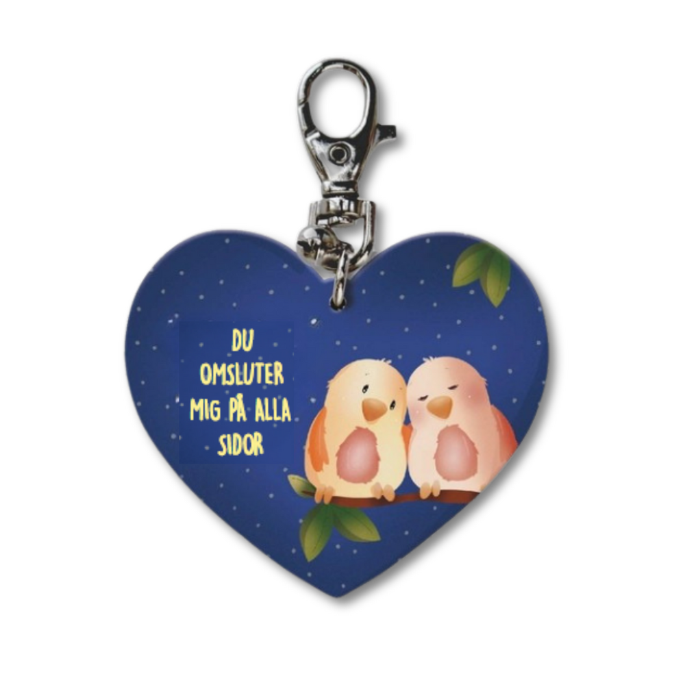 Product Image for Nyckelring - hjärta - du omsluter mig påalla sidor