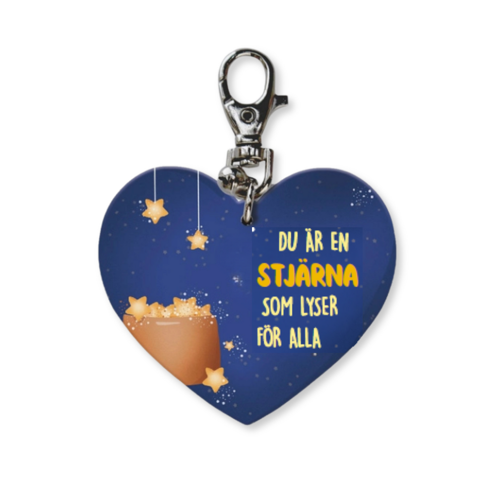 Product Image for Nyckelring - hjärta - du är en stjärna som lyser för alla