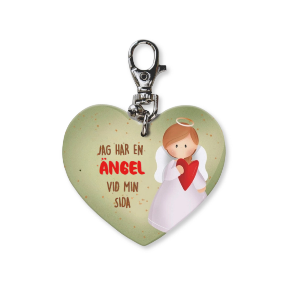 Product Image for Nyckelring - hjärta - jag har en ängel vid min sida