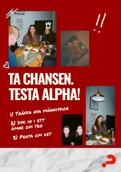 Product Image for Alpha - affisch - a3 - ta chansen. Testa alpha!