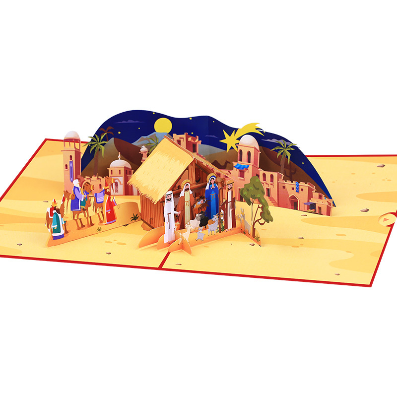 Product Image for 3d pop-up-julkort - julkrubba